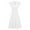 White, variant on JBXKXYW Dress For Women Women Solid Color Short Sleeve Flutter Sleeve V Neck Buttoned Dress Womens Dresses(White,S)