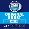 thumbnail image 3 of Maxwell House Original Roast Medium Roast K-Cup® Coffee Pods, 24 ct Box, 3 of 16