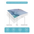 thumbnail image 5 of Quilts Twin Size, Purple Teal Golden Marble Soft Comforter Bedding Set for Bed, Abstract Modern Geometric Lightweight Quilted Bedspread with Pillow Cover(2 Pieces) for All Season, 68x86 Inch, 5 of 6