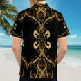 thumbnail image 6 of High Quality Hawaiian Shirts for Men Short Sleeve Aloha Beach Shirt Floral Summer Casual Button Down Shirts Blouses H6693W, 6 of 7