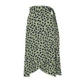 thumbnail image 4 of ASFGIMUJ Women's Wear Casual And Versatile Temperament Polka Dot Print Slit Skirt, 4 of 4