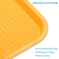 thumbnail image 3 of Uxcell 12" x 16" Plastic Fast Food Trays Bulk Rectangular Serving Trays, Yellow, 3 of 6