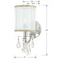 thumbnail image 3 of 5621-CH Crystorama Lighting Hampton - One Light Wall Sconce-Polished Chrome Finish, 3 of 7
