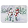thumbnail image 1 of Memory Foam Digital Print Mat Double Snowman, 1 of 4