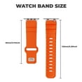 thumbnail image 3 of BandPlus for Apple Watch Band 44mm 45mm 46mm 42mm(Series 3 2 1) 49mm,Soft Silicone Breathable Sport Bands Compatible for Apple Watch Ultra 2 Band SE iWatch Series 10 9 8 7 6 5 4 3 2 1, Orange, 3 of 6