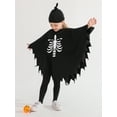 thumbnail image 3 of Toddler Baby Girls Boys Halloween Costume Cosplay Ghost Smile Cape Cloak Fancy Party Hoodie 1-6 Years, 3 of 9