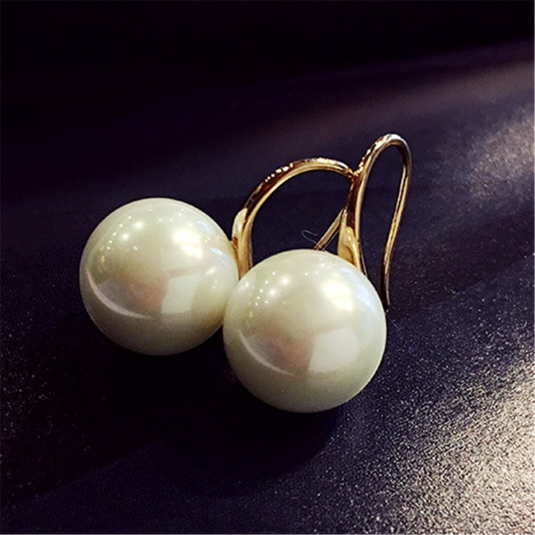 Faux pearl earrings walmart clearance