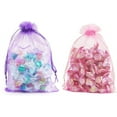 thumbnail image 6 of 100pcs Pink Organza Gift Bags Medium, Casewin 10 x 15cm Drawstring Jewelry Pouches Wedding Party Favour and Candy Bags (10 X 15 CM, Pink), 6 of 8