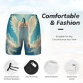 thumbnail image 3 of Fotbe Sunshine Cute Winged Cat Men’s Swim Trunks Quick Dry Swim Shorts Board Shorts with Mesh Lining-X-Large, 3 of 9