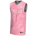 thumbnail image 2 of Unisex GameDay Greats #1 Pink Texas Longhorns Lightweight Basketball Fashion Jersey, 2 of 4