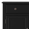 thumbnail image 4 of Simpli Home Connaught 67 inch Wide Solid Wood Traditional Large Sideboard Buffet Storage Cabinet in Black, 4 of 12