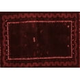 thumbnail image 1 of Ahgly Company Indoor Rectangle Abstract Red Contemporary Area Rugs, 2' x 5', 1 of 4