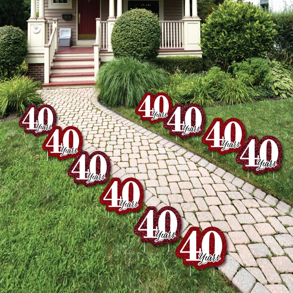 We Still Do 40th Wedding Anniversary Lawn Decorations Outdoor