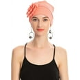 thumbnail image 4 of Dalrosia Women Turban Beanie Hat with Flower Chemo Headwear Elastic Head Wrap Cap, 4 of 7