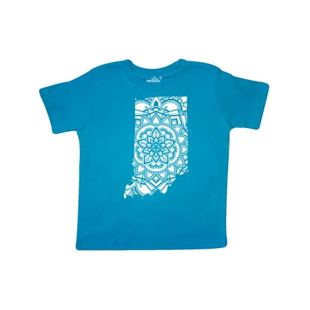

Inktastic Indiana Silhouette Mandala Gift Toddler Boy or Toddler Girl T-Shirt