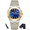 Gold Blue, variant on Luxury Creative Square Dial Luminous Double Calendar Display Waterproof Casual Business Men's Quartz Watch