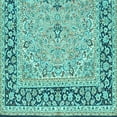 thumbnail image 1 of Ahgly Company Indoor Square Persian Turquoise Blue Traditional Area Rugs, 5' Square, 1 of 4
