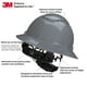 thumbnail image 2 of Casco de seguridad 3M SecureFit H-808SFV-UV gris de ala completa, 2 of 7