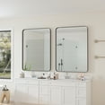 thumbnail image 5 of Wall Mirror, Rectangular Mirror with Metal Frame, Dressing Mirror for Bathroom, Living Room, Bedroom, 30"×40", Black, 5 of 9
