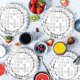 thumbnail image 2 of Disco Party Supplies Tableware Set Disco Ball Dinner Plate, 150 PCS, 2 of 5