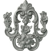Ekena Millwork 5 3/4"W x 6 1/2"H x 5/8"P Flower Drop Onlay