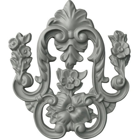 Ekena Millwork 5 3/4"W x 6 1/2"H x 5/8"P Flower Drop Onlay