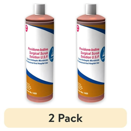 (2 pack) Dynarex Surgical Scrub 16 Ounce Bottle 7.5% Strength Povidone-Iodine, 1425 - SOLD BY: PACK OF ONE