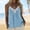 Sky Blue, variant on Women's Solid Color Floral Lace V-Neck Adjustable Strap Tank – Backless Ruched Top, Summer Beach Vacation Cami Violet,XL