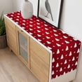 thumbnail image 4 of Christmas Tree Table Runner 48 Inches Long Farmhouse Dress Scarves, Red Winter Xmas Snowflake Farmhouse Dining Tablerunner for Coffee Table/Kitchen Island/Party Décor, 13" x 48", 4 of 8