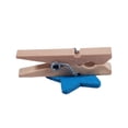 thumbnail image 4 of Card Photo Clothespin Pegs Star Crafts Mini Wooden Clip 50pcs Blue, 4 of 5