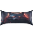 thumbnail image 3 of Wolf Satin Pillowcase for Hair and Skin Silk Pillowcase Soft Breathable Sleeping Pillow Covers Smooth Cooling Pillowcase with Envelope Closure Size Standard 20x30 in Home Decor Gifts, 3 of 7
