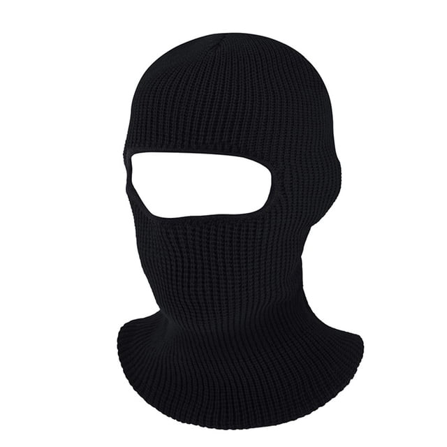 Pasamontañas de 1 orificio, cubierta facial tejida, cubierta facial de esquí transpirable a prueba de viento para invierno, para hombres y mujeres, ciclismo al aire libre, esquí, correr