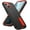 Black/Orange, variant on MYKOMI for iPhone 14/13 Case with Stand, Heavy Duty Protection, Shockproof, Anti-Scratch, Slim, Lightweight, Sturdy Case Hard Cover