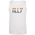 thumbnail image 1 of LGBT - Ally Pride White Adult Tank Top - Small, 1 of 1