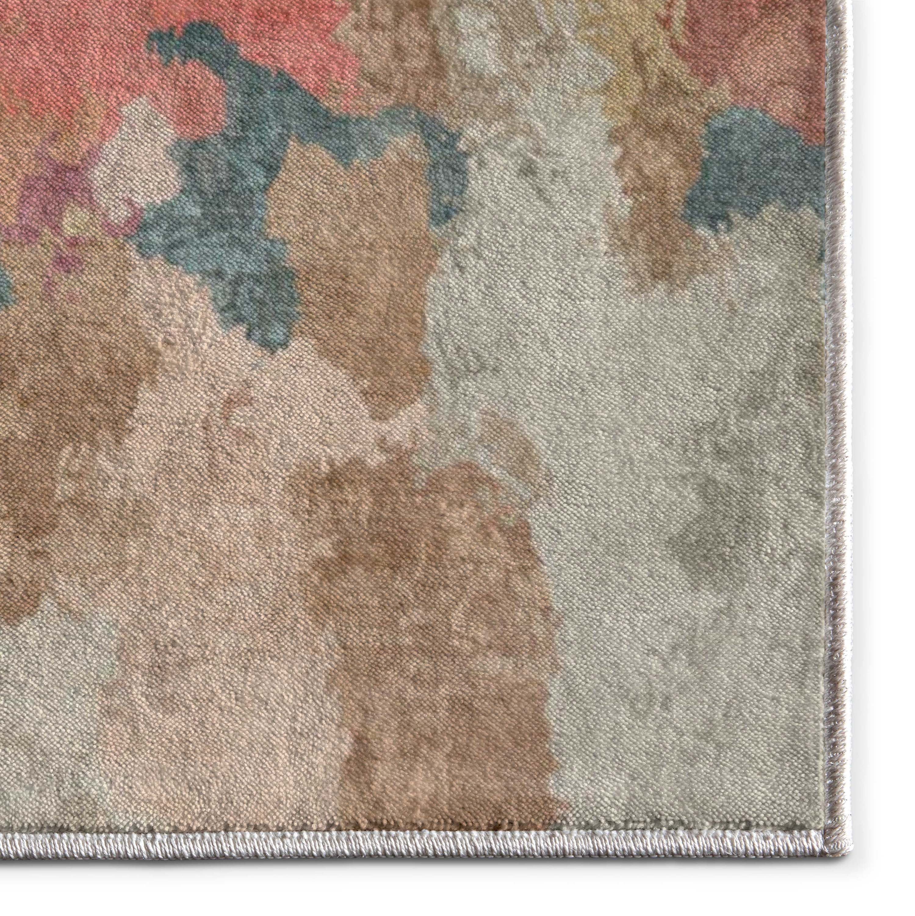Well Woven Couleurs 7'7" x 9'10" Rug – Vibrant Multicolor, Stain-Resistant & Easy to Clean