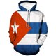 thumbnail image 2 of Sudadera con capucha con la bandera de Cuba impresa en 3D para hombre, nueva sudadera de manga larga, tops tipo pulóver, sudaderas deportivas de moda para correr, sudaderas de gran tamaño, 2 of 5