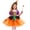 Orange, variant on Ruyang 3 Piece Girls Witch Outfit Puff Sleeve Tulle Dress Witch Hat Star Wand Sets Kids Halloween Theme Party Dress Up