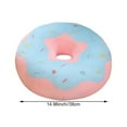 thumbnail image 7 of Vjnyvs Doughnut Back Stuffed Cushion Throw Pillow Sweet Donut Soft Stuffed Plush Pillow Simulation Food Sofa Chair Cushion (Pink), 7 of 7