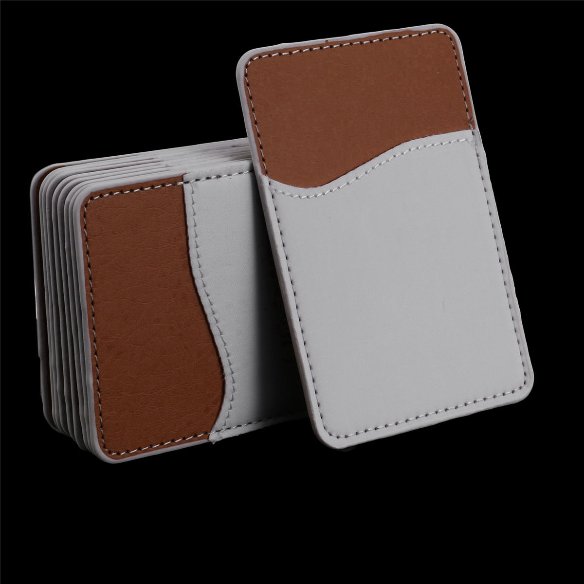 40Pcs Sublimation Blanks Phone Wallet - PU Leather Card Holder for Back of Phone Stick on Android DIY Blanks