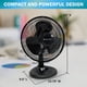 thumbnail image 5 of Ventilador de mesa Comfort Zone de 12 pulgadas con inclinación ajustable, 5 of 5