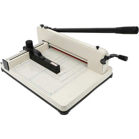 17 inch Guillotine Paper Cutter,500 Sheets Capacity Heavy Duty Paper Trimmer with Double Safety Protection&Durable HSS Blade