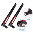 thumbnail image 1 of Chendee 2 Pcs 12Dbi 2.4Ghz 5Ghz Double Réseau Wifi Routeur Antenne Rp pour Sma Mâle,Rp-Sma, 1 of 9