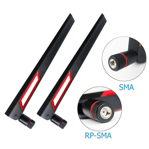 2 PCS 12dBi Dual Band WIFI Router Antenna 2.4GHz 5GHz Network RP SMA Male For Wireless Transmitter Receiver Card Amplifier Part