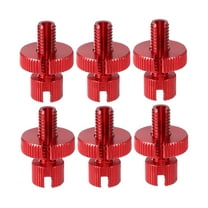 Unique Bargains 6 Pcs M8 Brake Clutch Cable Line Adjuster Screw for Motorcycle Aluminum Alloy Red