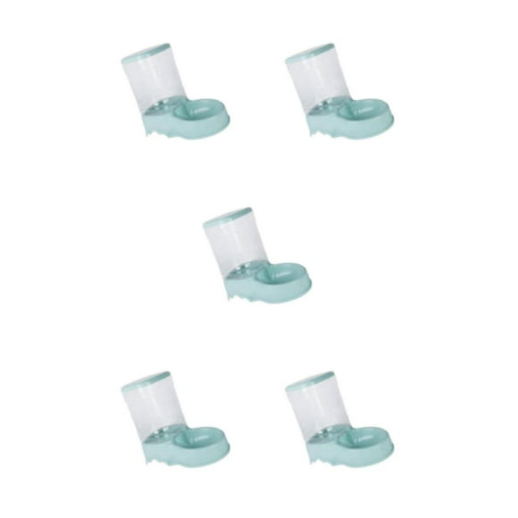 kurtrusly 1/2/3/5 Automatic Pet Water Dispenser Convenient Puppy Dish Food Feeder Bowl Blue Food Feeder 5PCS