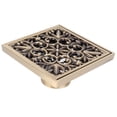 Antique Copper 10x10 cm Shower Floor Drain Kit for Home and Hotel ...