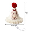 thumbnail image 3 of Wiywef Princess Conical Tulle Birthday Hat Non-Woven Fabric Party Cap for Themed Events Photo Props, 3 of 7