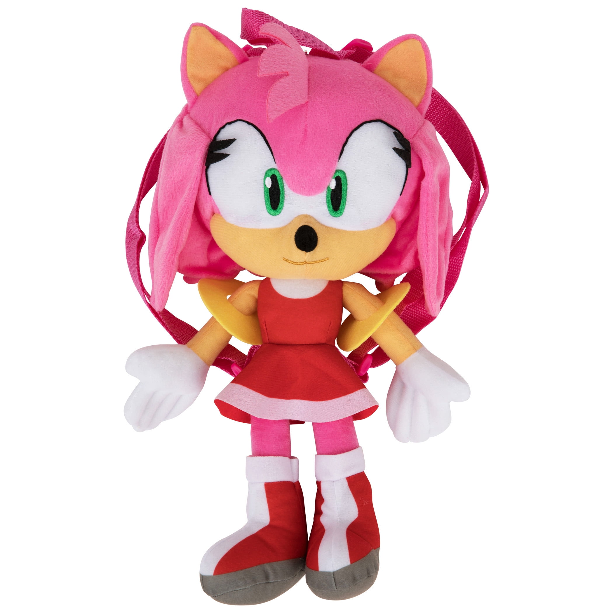 Sonic 862133 16 in. Sonic the Hedgehog Amy Plush Backpack - Walmart.com