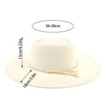 thumbnail image 5 of Womens Sun Hat Wide Brim Fringe For Summer Sun Visor Cap, 5 of 5