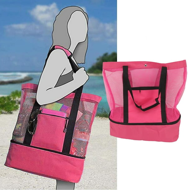 Mesh beach sale bag with cooler